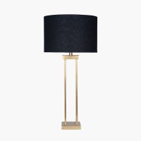 Pacific Lifestyle Langston Metal Column Table Lamp Base - Satin Brass