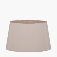 Pacific Lifestyle Martha Oval Polysilk Tapered Lampshade 50cm - Taupe
