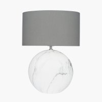 Pacific Lifestyle Crestola Marble Effect Ceramic Table Lamp