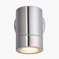 Pacific Lifestyle Lantana Metal Fixed Spot Wall Light - Brushed Steel