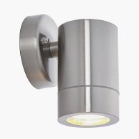 Pacific Lifestyle Lantana Metal Fixed Spot Wall Light - Brushed Steel