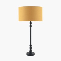 Pacific Lifestyle Rhode Matt Black Stick Metal Table Lamp Base