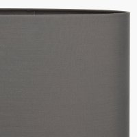 Pacific Lifestyle Mia Oval Poly Cotton Lampshade 40cm - Steel Grey