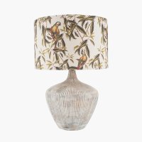 Pacific Lifestyle Manaia Textured Wood Table Lamp Base - White Wash