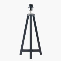 Pacific Lifestyle Whitby Wood Tapered 4 Post Table Lamp Base - Matt Black