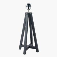 Pacific Lifestyle Whitby Wood Tapered 4 Post Table Lamp Base - Matt Black