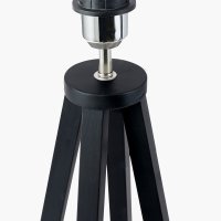 Pacific Lifestyle Whitby Wood Tapered 4 Post Table Lamp Base - Matt Black
