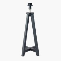 Pacific Lifestyle Whitby Wood Tapered 4 Post Table Lamp Base - Matt Black
