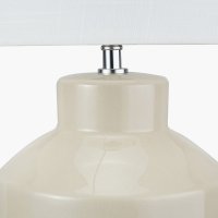 Pacific Lifestyle Nora Crackle Effect Table Lamp - Cream