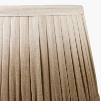Pacific Lifestyle Scallop Taupe Ombre Soft Pleated Tapered Lampshade 25cm