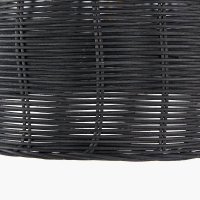 Pacific Lifestyle Caswell Rattan Dome Pendant - Black