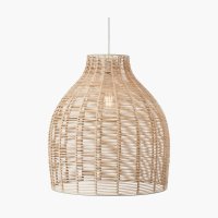 Pacific Lifestyle Caswell Rattan Cloche Pendant - Natural
