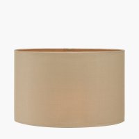 Pacific Lifestyle Mia Oval Poly Cotton Lampshade 35cm - Taupe