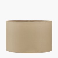 Pacific Lifestyle Mia Oval Poly Cotton Lampshade 35cm - Taupe