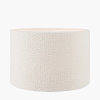 Pacific Lifestyle Rouen Boucle Cylinder Lampshade 30cm - White
