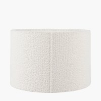 Pacific Lifestyle Rouen Boucle Cylinder Lampshade 30cm - White
