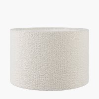 Pacific Lifestyle Rouen Boucle Cylinder Lampshade 30cm - White