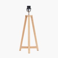Pacific Lifestyle Whitby Wood Tapered 4 Post Table Lamp Base - Natural