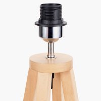 Pacific Lifestyle Whitby Wood Tapered 4 Post Table Lamp Base - Natural