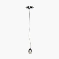 Pacific Lifestyle Chrome Contemporary E27 Ceiling Fitting