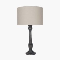 Pacific Lifestyle Captiva Mango Wood Table Lamp Base - Antique Black
