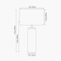 Pacific Lifestyle Carrara Ceramic Tall Table Lamp - Marble Effect