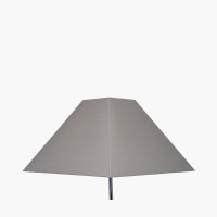 Pacific Lifestyle Pyramid Cotton Tapered Square Lampshade 40cm - Steel Grey