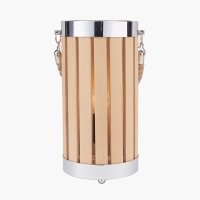Pacific Lifestyle Austell Wood Small Lantern Table Lamp - Natural