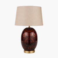 Pacific Lifestyle Lucien Tortoiseshell Glass Tall Table Lamp