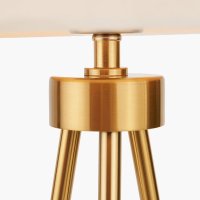 Pacific Lifestyle Houston Metal Tripod Table Lamp - Brushed Brass