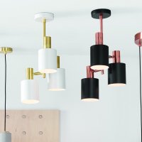 Pacific Lifestyle Biba 3 Light Electrified Pendant - Black and Antique Copper