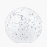 Pacific Lifestyle Aurora Speckled White Glass Spherical Table Lamp