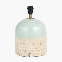 Pacific Lifestyle Lotta Duck Egg and Natural Stoneware Table Lamp Base