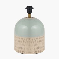 Pacific Lifestyle Lotta Duck Egg and Natural Stoneware Table Lamp Base