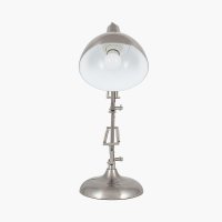 Pacific Lifestyle Alonzo Metal Angled Task Table Lamp - Brushed Chrome