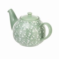Siip Ditsy Floral 6 Cup Teapot Green