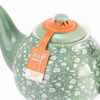 Siip Ditsy Floral 6 Cup Teapot Green