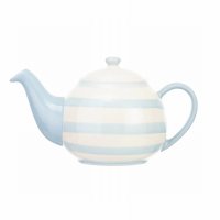 Siip Wide Horizontal Stripe 2 Cup Teapot Blue