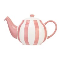 Siip Wide Vertical Stripe 2 Cup Teapot Pink
