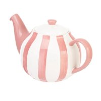 Siip Wide Vertical Stripe 2 Cup Teapot Pink