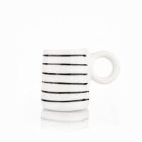 Siip Fundamental Geo Espresso Mug Black Stripe