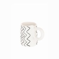 Siip Fundamental Geo Espresso Mug Black Zig Zag