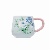 Cath Kidston Archive Rose Twisted Handle Billie Mug - Blue