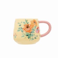 Cath Kidston Archive Rose Twisted Handle Billie Mug - Yellow