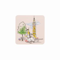 Cath Kidston Billie Goes To Town Set of 4 Cork Backed Coasters