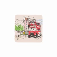 Cath Kidston Billie Goes To Town Set of 4 Cork Backed Coasters
