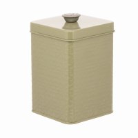 Artisan St. Embossed Storage Canister - Moss