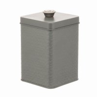 Artisan St. Embossed Storage Canister - Smoke