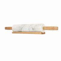 The Kitchen Pantry Marble Rolling Pin with Stand