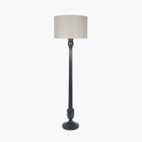 Pacific Lifestyle Captiva Mango Wood Floor Lamp Base - Antique Black